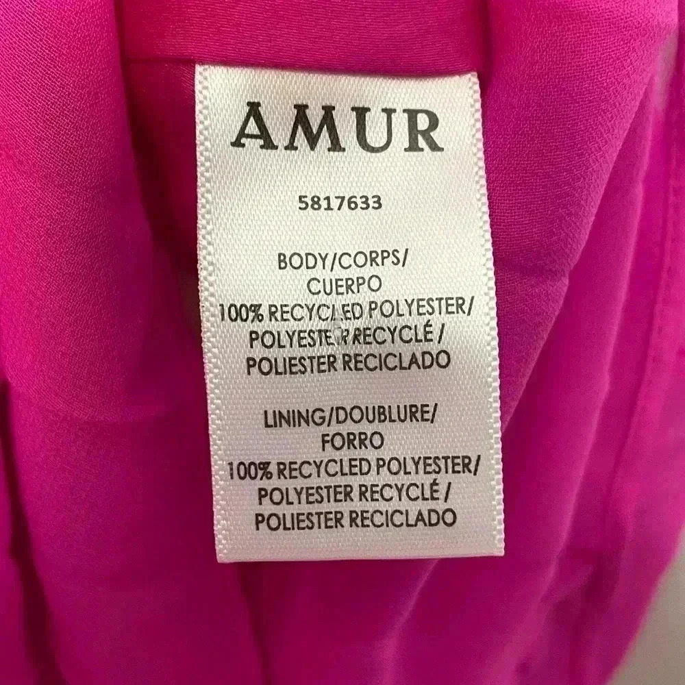NWT - AMUR Lady’s Mimi Dress in Pink Hydrangeas Size 2 - Picture 9 of 14